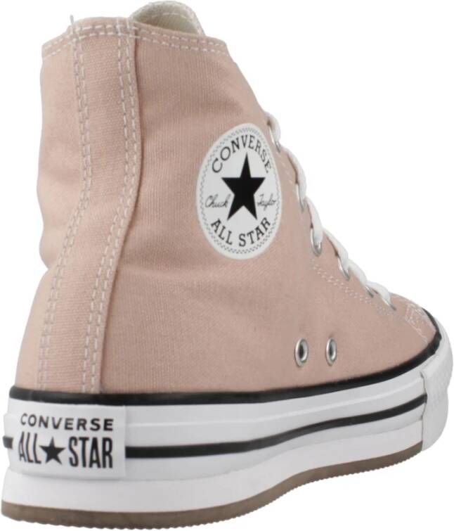 Converse Verhoogde Stoffige High-Top Sneakers Pink Dames