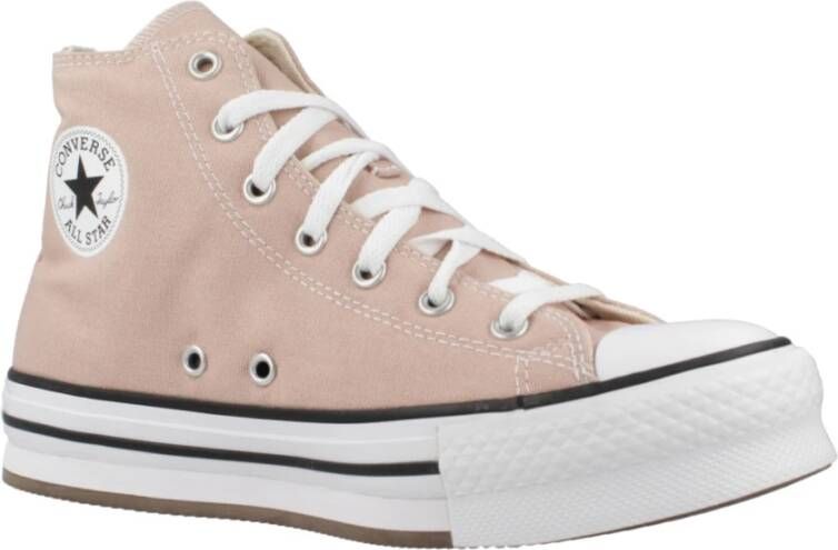 Converse Verhoogde Stoffige High-Top Sneakers Pink Dames