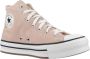 Converse Verhoogde Stoffige High-Top Sneakers Pink - Thumbnail 7