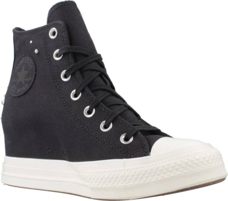 Converse Wig Hoge Top Sneakers Black Dames