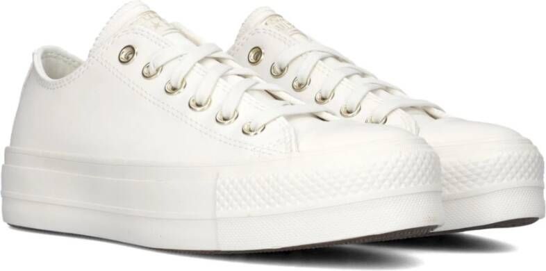 Converse Witte Platform Sneakers Trendy Casual Sporty White Dames