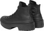 Converse Zwarte Hoge Top Lugged Hiel Sneakers Black Dames - Thumbnail 2