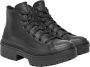 Converse Zwarte Hoge Top Lugged Hiel Sneakers Black Dames - Thumbnail 3