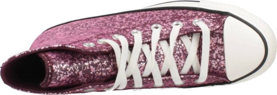 Converse Zwarte High Top Sneakers Pink Dames