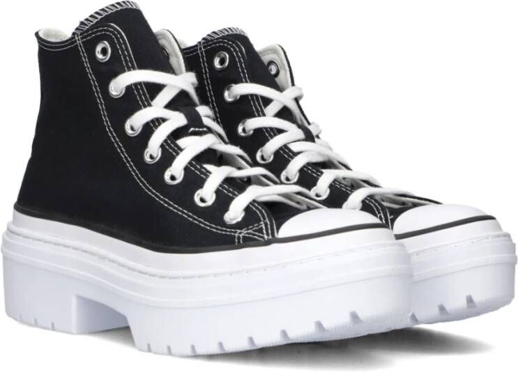 Converse Zwarte hoge sneakers met profielzool Black Dames