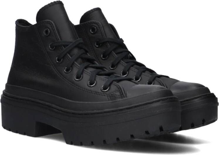 Converse Zwarte Hoge Top Lugged Hiel Sneakers Black Dames