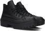 Converse Zwarte Hoge Top Lugged Hiel Sneakers Black Dames - Thumbnail 5