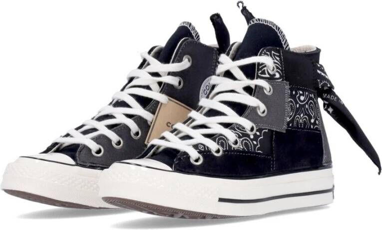 Converse Zwarte Paisley Patchwork Hoge Sneaker Black Heren