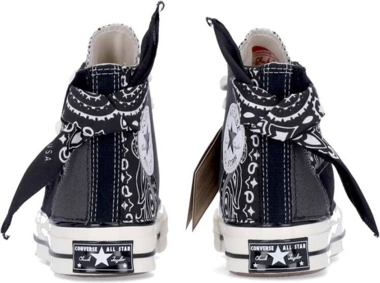 Converse Zwarte Paisley Patchwork Hoge Sneaker Black Heren