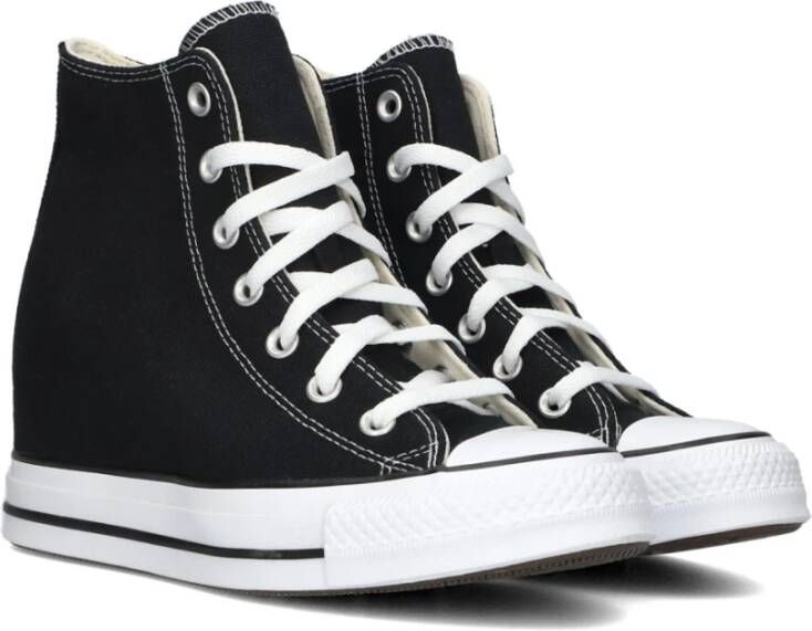 Converse Zwarte wedge sneakers voor vrouwen Black Dames