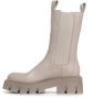 Copenhagen Shoes Beige Leren Chelsea Boot met Gestructureerde Zool Beige Dames - Thumbnail 3