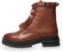 Copenhagen Shoes Cognac leren laars met gouden rits Brown Dames - Thumbnail 2