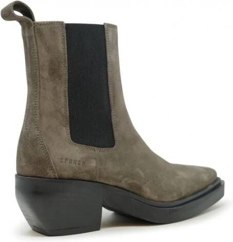 Copenhagen Shoes Grijze Suède Enkellaarzen Fw24 Stijl Gray Dames