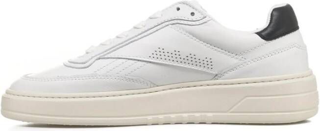 Copenhagen Shoes Handgemaakte Leren Sneakers met Contrasterende Hiel White Heren