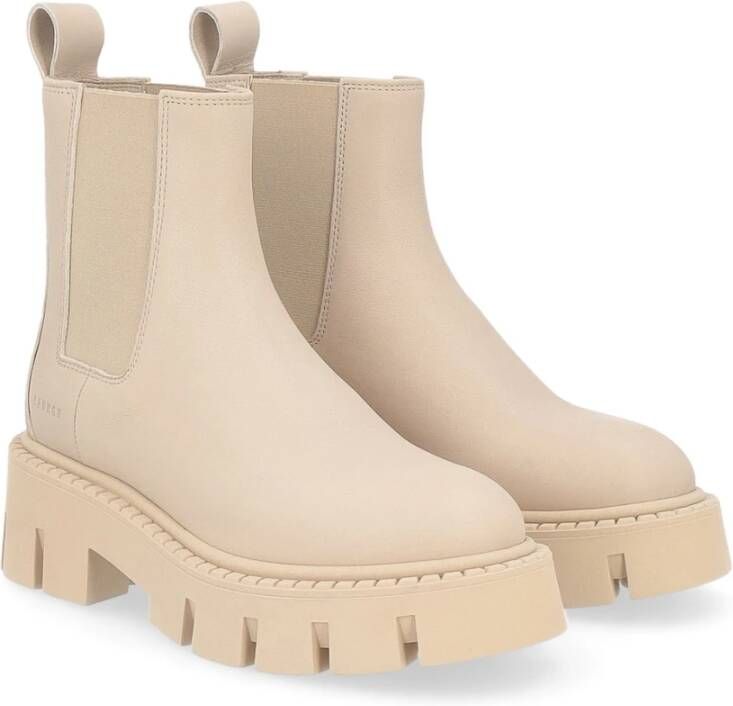 Copenhagen Shoes Leren Chelsea Boot in Natuur Beige Dames