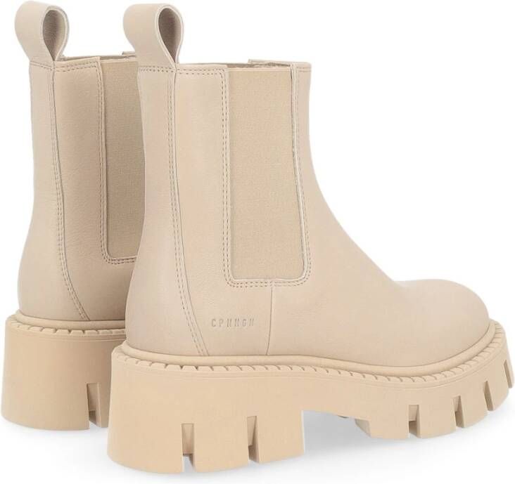 Copenhagen Shoes Leren Chelsea Boot in Natuur Beige Dames