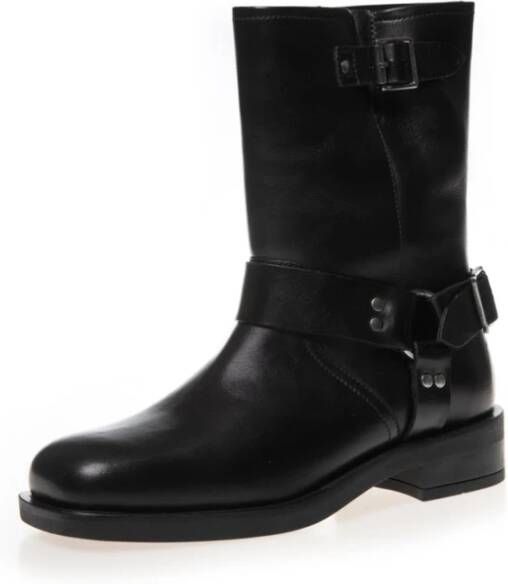 Copenhagen Shoes Leren laarzen met schuimzool Black Dames