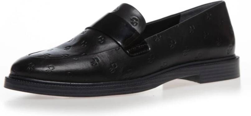 Copenhagen Shoes Leren Loafer met Lak Detail Black Dames