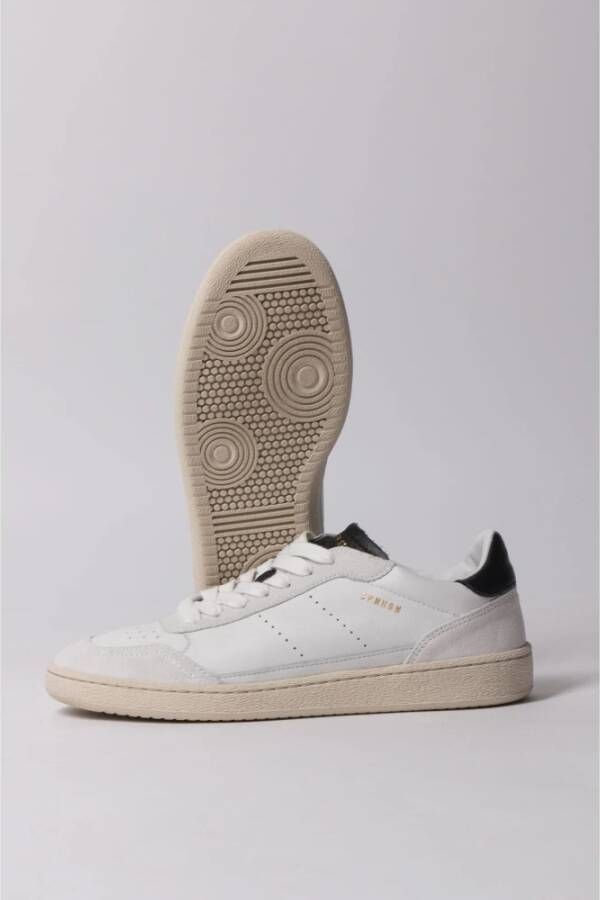 Copenhagen Shoes Leren Mix Sneaker in Wit Zwart White Heren