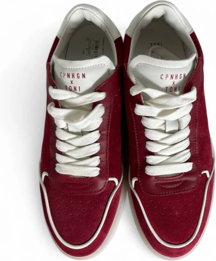 Copenhagen Shoes Leren Mix Stijlvolle Schoenen Red Dames