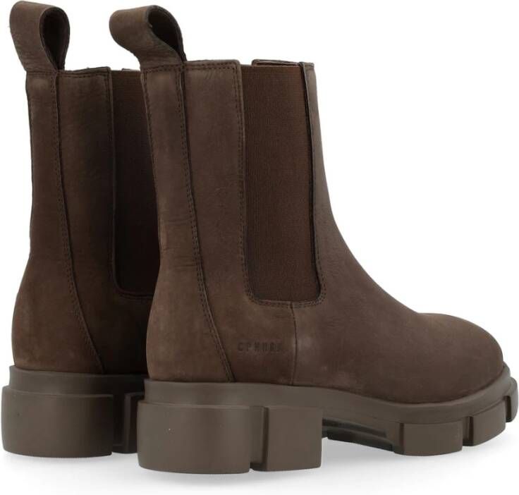 Copenhagen Shoes Nabuc Chelsea Boot voor vrouwen Brown Dames