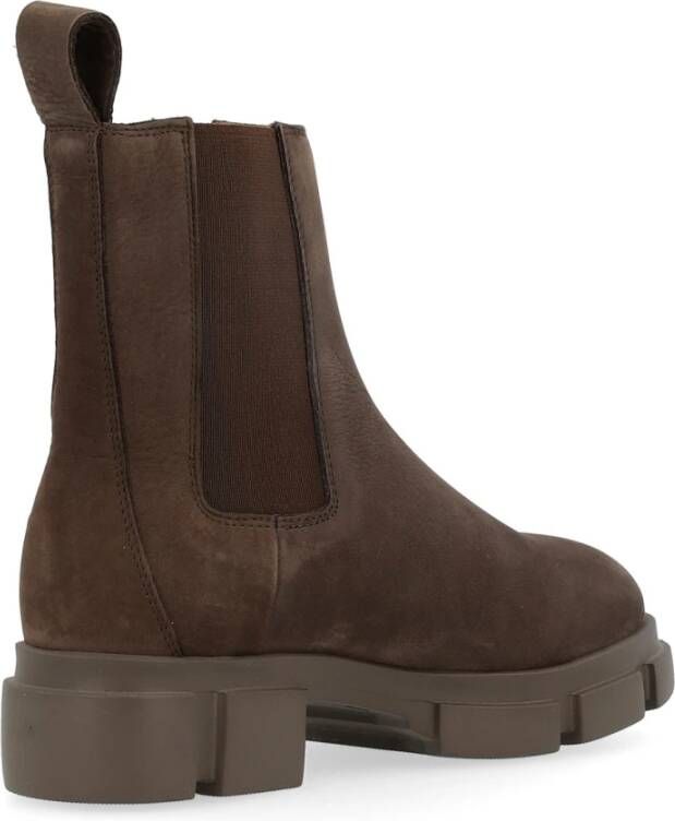 Copenhagen Shoes Nabuc Chelsea Boot voor vrouwen Brown Dames