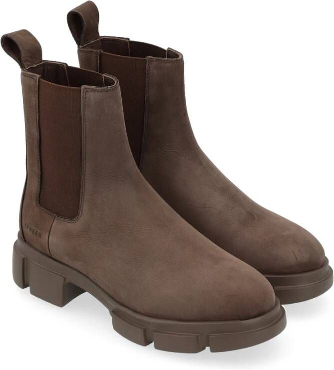 Copenhagen Shoes Nabuc Chelsea Boot voor vrouwen Brown Dames