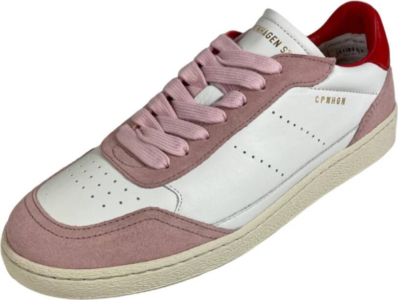 Copenhagen Shoes Leren Mix Heren Sneaker Wit Zwart White Dames