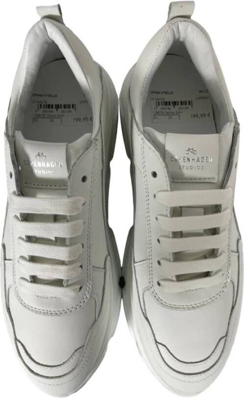 Copenhagen Shoes Copenhagen Cph40 Vitello Dames Platform Sneakers Wit Dames