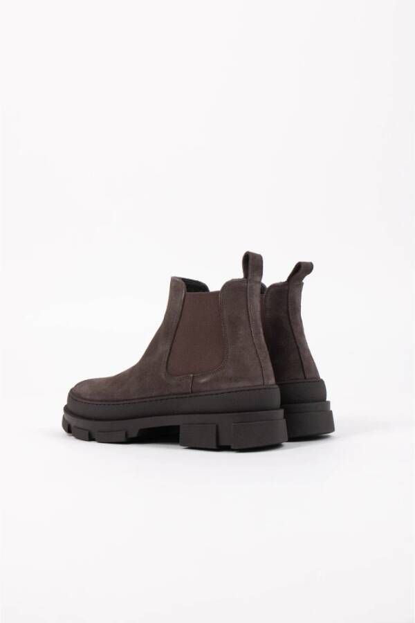 Copenhagen Shoes Suede Chelsea Boot Brown Heren