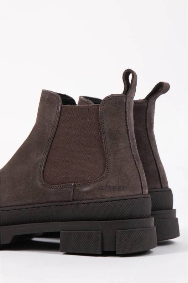 Copenhagen Shoes Suede Chelsea Boot Brown Heren