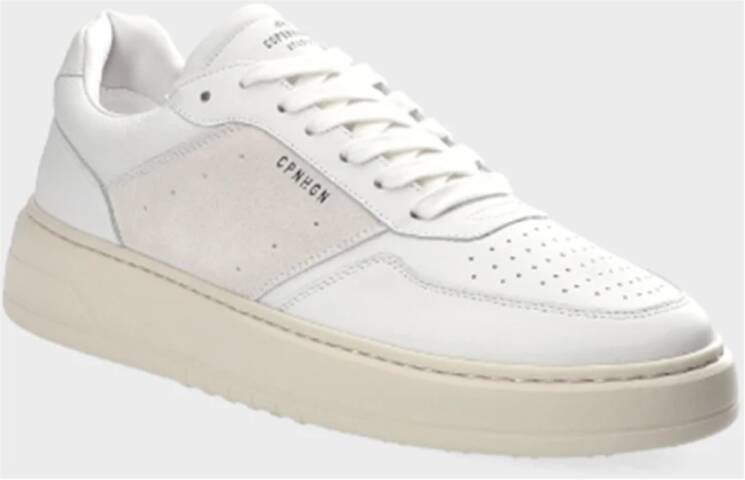 Copenhagen Shoes Witte Leren Mix Sneakers White Heren