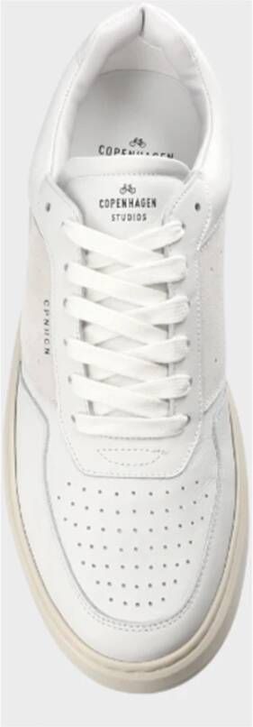 Copenhagen Shoes Witte Leren Mix Sneakers White Heren