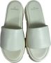 Copenhagen Shoes Witte Leren Plateau Sandaal White Dames - Thumbnail 4