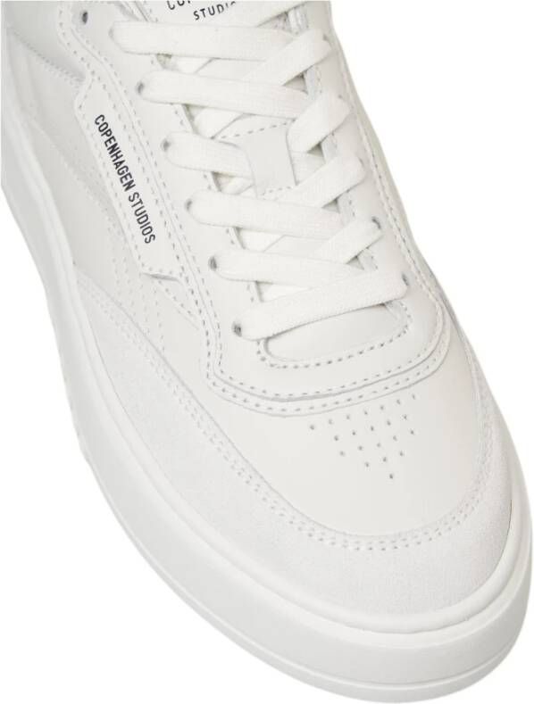 Copenhagen Shoes Witte Leren Sneakers Elegant Geperforeerd Ontwerp White Dames