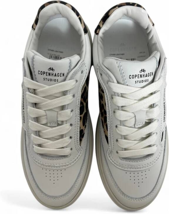 Copenhagen Shoes Witte leren sneakers met logodetails White Dames