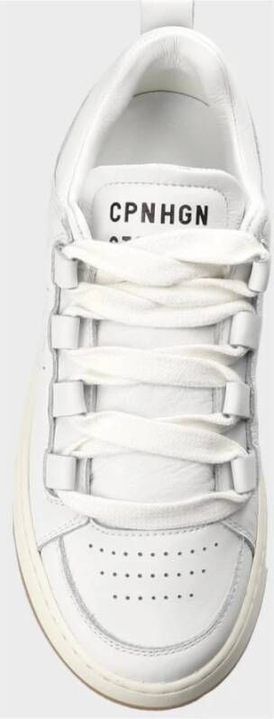 Copenhagen Shoes Witte Leren Sneakers White Dames