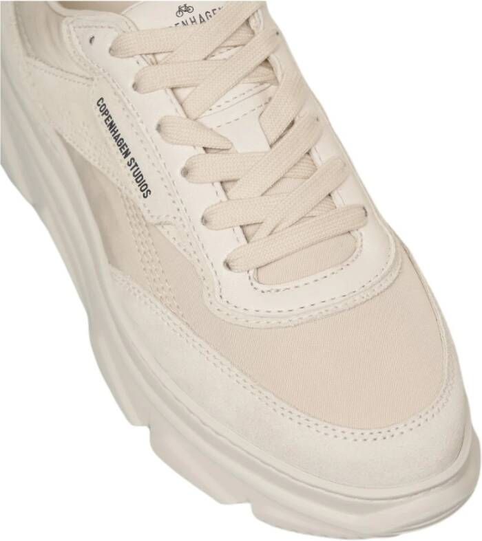 Copenhagen Shoes Witte Sneakers met Uniek Design Beige Dames