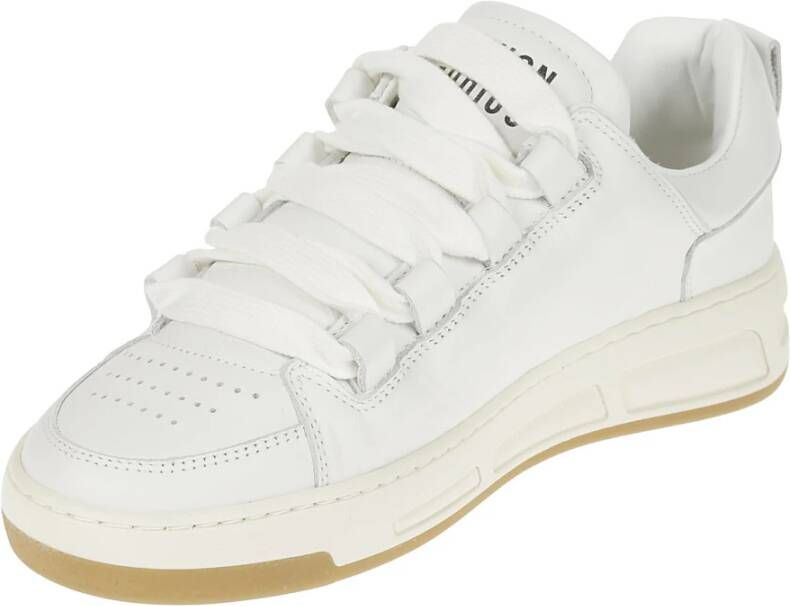 Copenhagen Shoes Zachte kalfsleren sneakers met logodetail White Dames