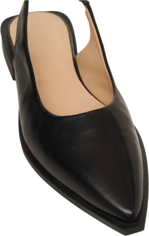 Copenhagen Shoes Zwarte Ballerina's Elegante Leren Schoenen Black Dames