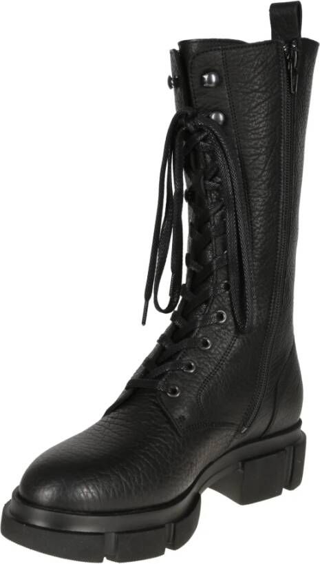 Copenhagen Shoes Zwarte Combat Veterlaarzen Black Dames