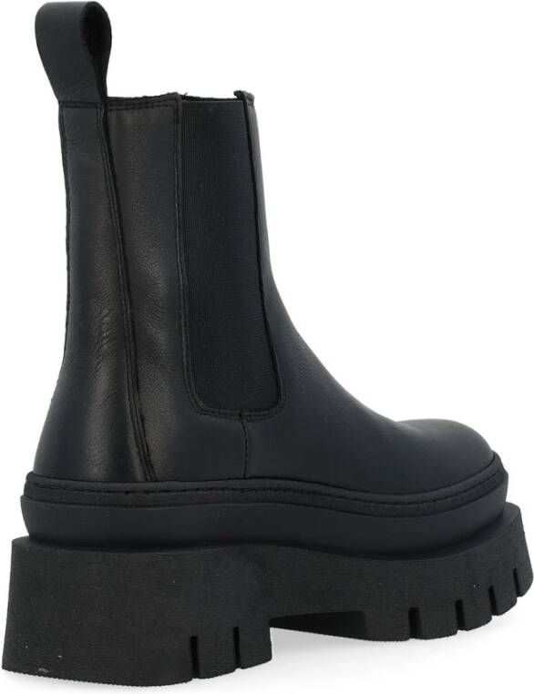 Copenhagen Shoes Zwarte Leren Chelsea Boot Black Dames