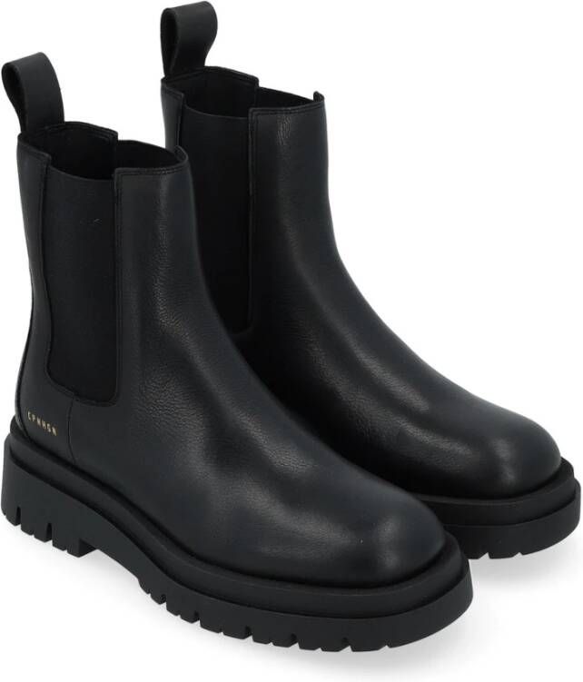 Copenhagen Shoes Zwarte Leren Chelsea Boot Black Dames