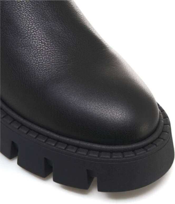 Copenhagen Shoes Zwarte Leren Chelsea Enkellaarzen Black Dames