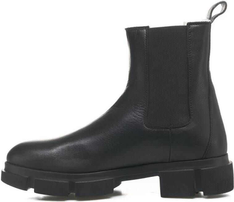 Copenhagen Shoes Zwarte Leren Chelsea Laarzen Elegante Stijl Black Dames