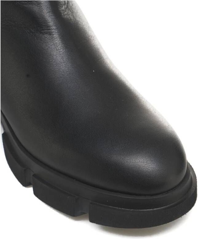 Copenhagen Shoes Zwarte Leren Chelsea Laarzen Elegante Stijl Black Dames