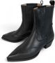 Copenhagen Shoes Zwarte Leren Damen Cowboy Boot Black Dames - Thumbnail 2