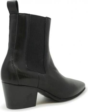 Copenhagen Shoes Zwarte Leren Enkellaarzen Black Dames