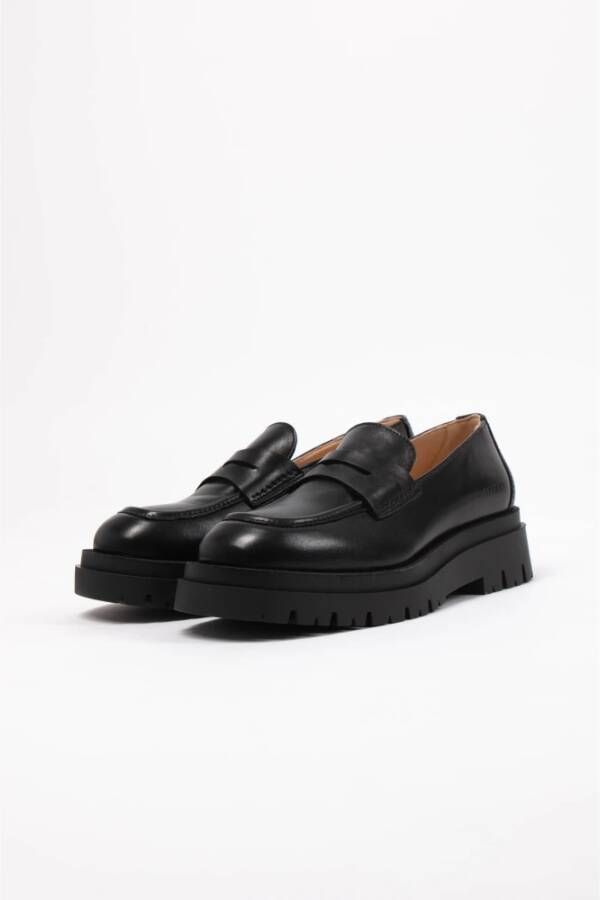 Copenhagen Shoes Zwarte Leren Slof Geborsteld Model Black Dames