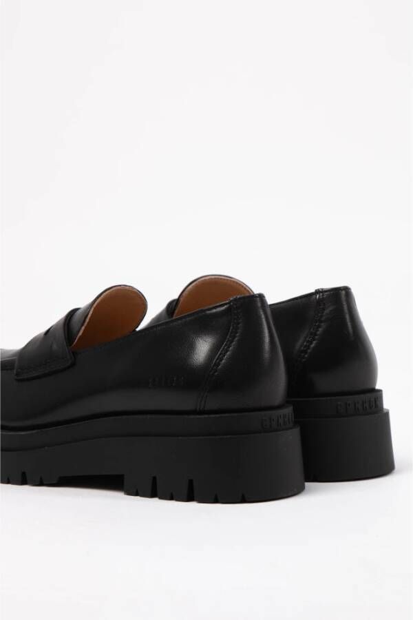 Copenhagen Shoes Zwarte Leren Slof Geborsteld Model Black Dames